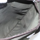 PRADA Shoulder Bag Nylon Khaki Silver Auth 165495-18