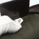 PRADA Shoulder Bag Nylon Khaki Silver Auth 165495-20