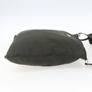 PRADA Shoulder Bag Nylon Khaki Silver Auth 165495-5