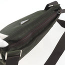 PRADA Shoulder Bag Nylon Khaki Silver Auth 165495-6