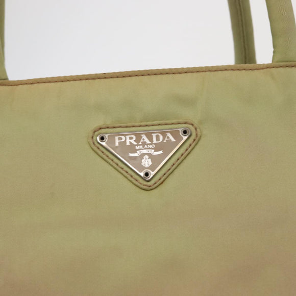 PRADA Tote Bag Nylon Ivory Auth 165498