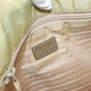 PRADA Tote Bag Nylon Ivory Auth 165498-10