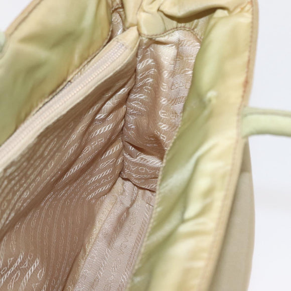 PRADA Tote Bag Nylon Ivory Auth 165498