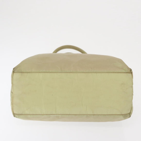 PRADA Tote Bag Nylon Ivory Auth 165498