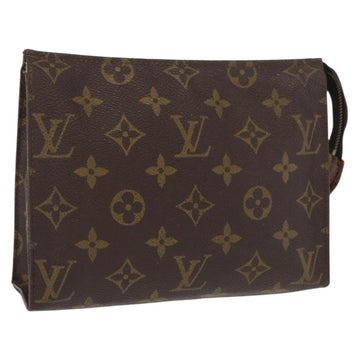 LOUIS VUITTON Monogram Poche Toilette 19 Pouch M47544 LV Auth 165500