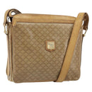 CELINE Macadam Canvas Shoulder Bag PVC Beige Gold Auth 165501-1