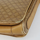 CELINE Macadam Canvas Shoulder Bag PVC Beige Gold Auth 165501-10