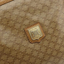 CELINE Macadam Canvas Shoulder Bag PVC Beige Gold Auth 165501-14