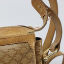 CELINE Macadam Canvas Shoulder Bag PVC Beige Gold Auth 165501-15