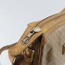 CELINE Macadam Canvas Shoulder Bag PVC Beige Gold Auth 165501-16