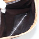 CELINE Macadam Canvas Shoulder Bag PVC Beige Gold Auth 165501-24