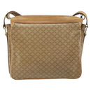 CELINE Macadam Canvas Shoulder Bag PVC Beige Gold Auth 165501-3