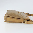 CELINE Macadam Canvas Shoulder Bag PVC Beige Gold Auth 165501-4