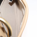 Chloe Roy Double Clutch Shoulder Bag Leather Gray Silver Auth 165505-22