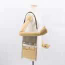 Chloe Roy Double Clutch Shoulder Bag Leather Gray Silver Auth 165505-26