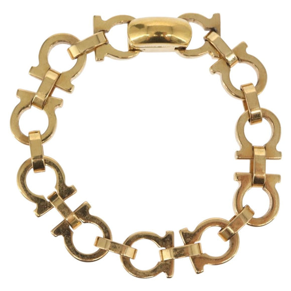 Salvatore Ferragamo Bracelet metal Gold Auth 165508