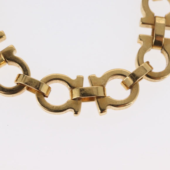 Salvatore Ferragamo Bracelet metal Gold Auth 165508