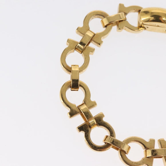 Salvatore Ferragamo Bracelet metal Gold Auth 165508