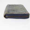 LOUIS VUITTON Monogram Denim Zippy Wallet Blue M95342 LV Auth 165510-3