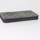 LOUIS VUITTON Monogram Denim Zippy Wallet Blue M95342 LV Auth 165510-5
