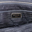 PRADA Chain Shoulder Bag Nylon Blue Gold Auth 165511-19
