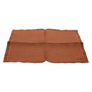 HERMES Place Mat Canvas Brown Auth 165512A-13