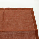 HERMES Place Mat Canvas Brown Auth 165512A-15