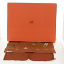 HERMES Place Mat Canvas Brown Auth 165512M-21