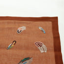 HERMES Place Mat Canvas Brown Auth 165512A-4