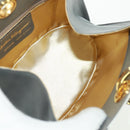 Salvatore Ferragamo Shoulder Bag Leather Gray Gold Auth 165516V-16