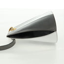 Salvatore Ferragamo Shoulder Bag Leather Gray Gold Auth 165516V-4