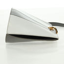 Salvatore Ferragamo Shoulder Bag Leather Gray Gold Auth 165516V-5