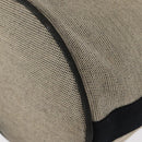 HERMES Hand Bag Canvas Gray Silver Auth 165517-17