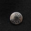 HERMES Hand Bag Canvas Gray Silver Auth 165517-18