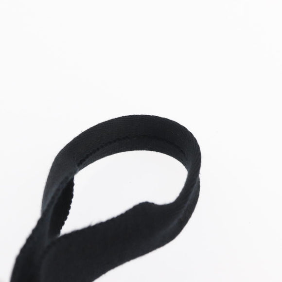 HERMES Hand Bag Canvas Gray Silver Auth 165517