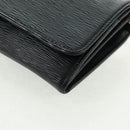 PRADA Chain wallet Shoulder Bag Leather Black Gold Auth 165528V-15