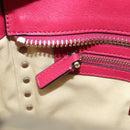 VALENTINO Rock Studs Hand Bag Leather 2way Pink Gold Auth 165535-25