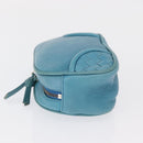 BOTTEGA VENETA INTRECCIATO Pouch Leather Blue 142001 Auth 165548-4