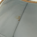 LOEWE Anagram Amazona 36 Hand Bag Leather White Gold Auth 165549V-10