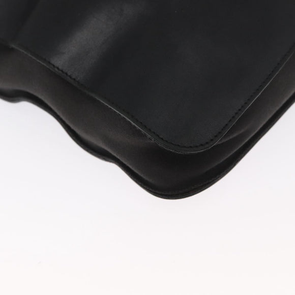 BOTTEGA VENETA INTRECCIATO Hand Bag Leather Black Auth 165550