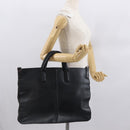 BOTTEGA VENETA INTRECCIATO Hand Bag Leather Black Auth 165550-24