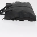 BOTTEGA VENETA INTRECCIATO Hand Bag Leather Black Auth 165550-4