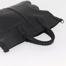 BOTTEGA VENETA INTRECCIATO Hand Bag Leather Black Auth 165550-6