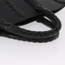 BOTTEGA VENETA INTRECCIATO Hand Bag Leather Black Auth 165550-7