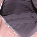 HERMES Her Line Cabas Tote Bag Canvas Brown Silver Auth 165552-11