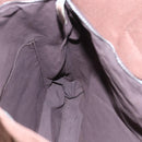 HERMES Her Line Cabas Tote Bag Canvas Brown Silver Auth 165552-18