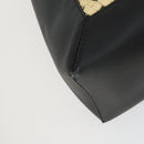 Stella MacCartney Shoulder Bag Straw Leather Beige Gold Auth 165555-14