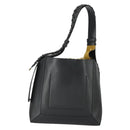 Stella MacCartney Shoulder Bag Straw Leather Beige Gold Auth 165555-2