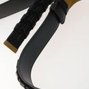 Stella MacCartney Shoulder Bag Straw Leather Beige Gold Auth 165555-8