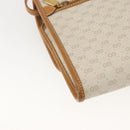 GUCCI Micro GG Supreme Shoulder Bag PVC Beige Gold Auth 165558-16